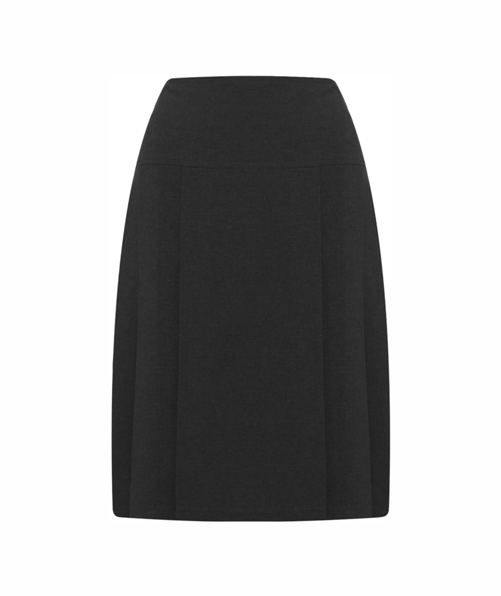 Caldicot Henley Pleated Skirt Black