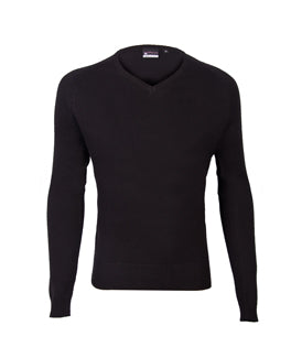 Caldicot Unisex Black V Neck Jumper