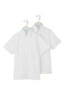 Non Iron Twin Pack White Shirts