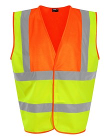 SiteArmor Hi-vis traffic waistcoat HV Yellow/Orange