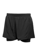 Caldicot Female Fit Black Shorts 2 in 1